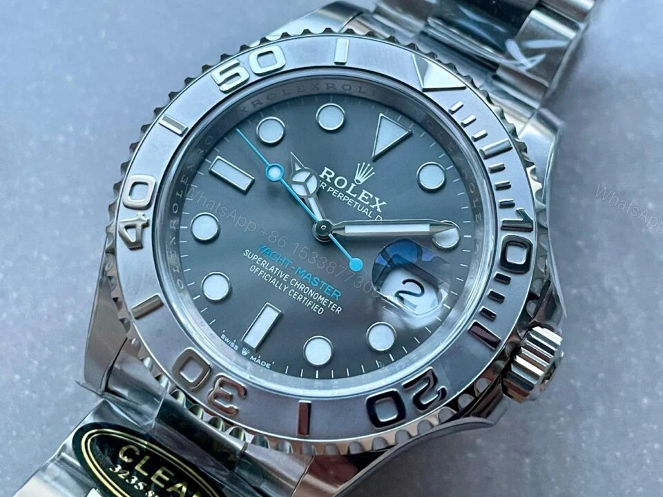 View 9 of CLEAN FACTORY 1:1 Rolex Yacht-Master 126622 904L Steel Best Edition Rhodium Dial on SS Bracelet VR3235