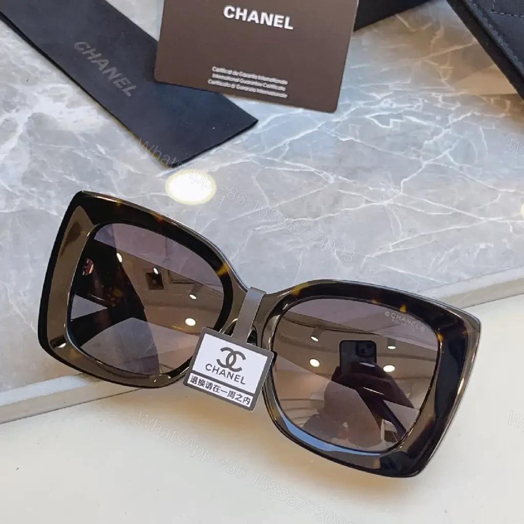 View 8 of Oversized Square Sunglasses in Tortoiseshell with Gradient Lenses