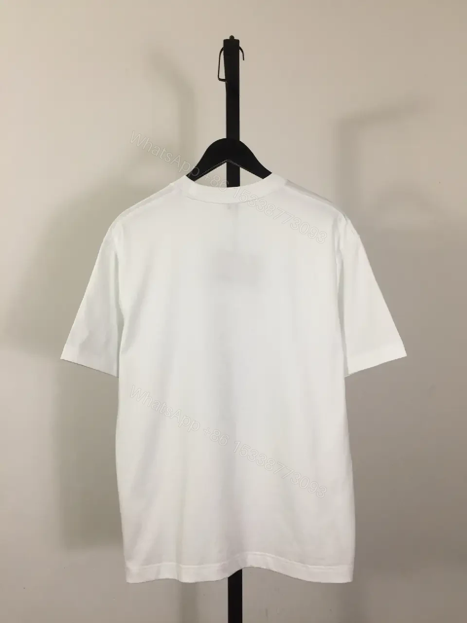View 2 of White Cotton Tee, Luxe Graphic, Signature Motif Tee