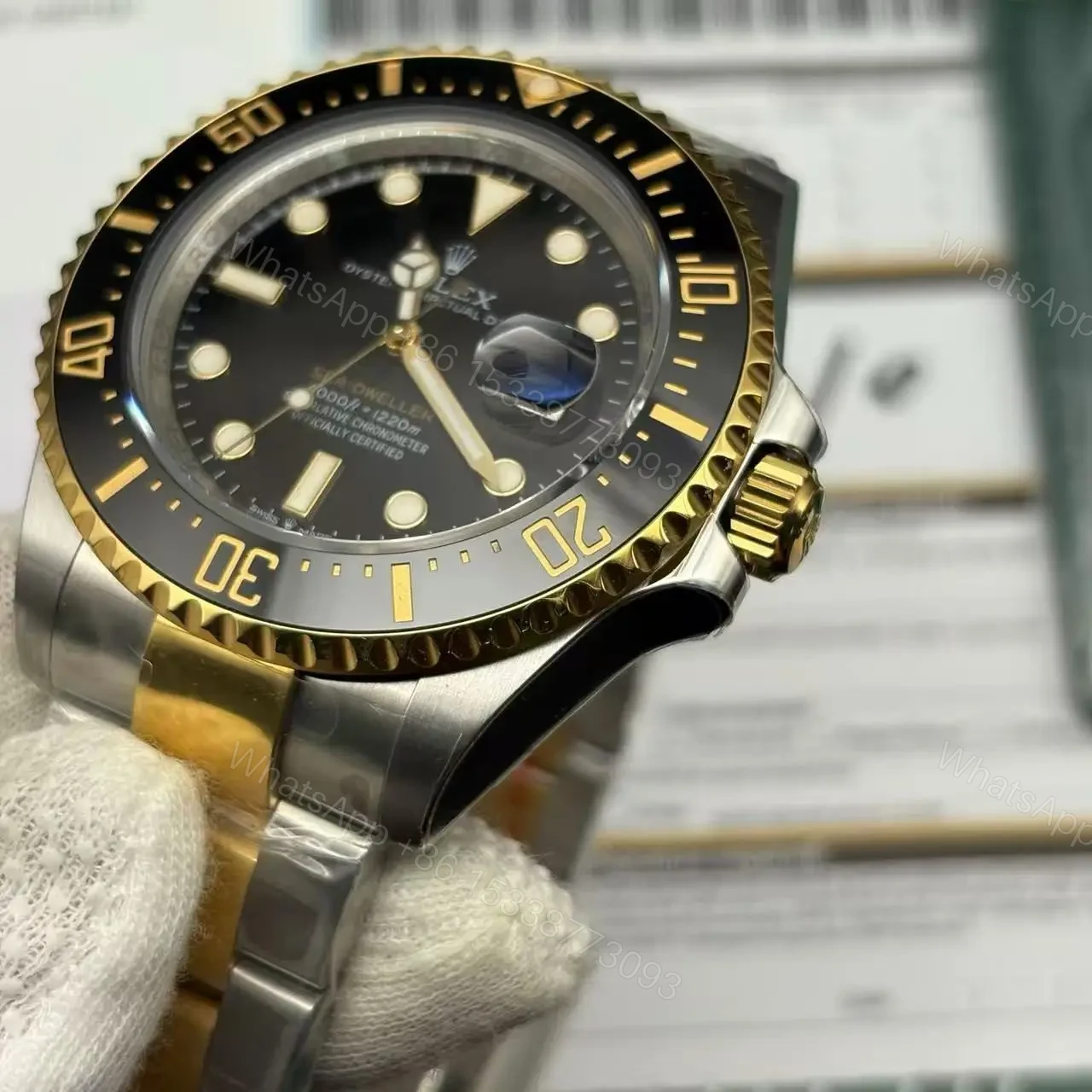 View 4 of Replica Rolex Sea Dweller DeepSea 126603 2019 Two-Tone Clone
