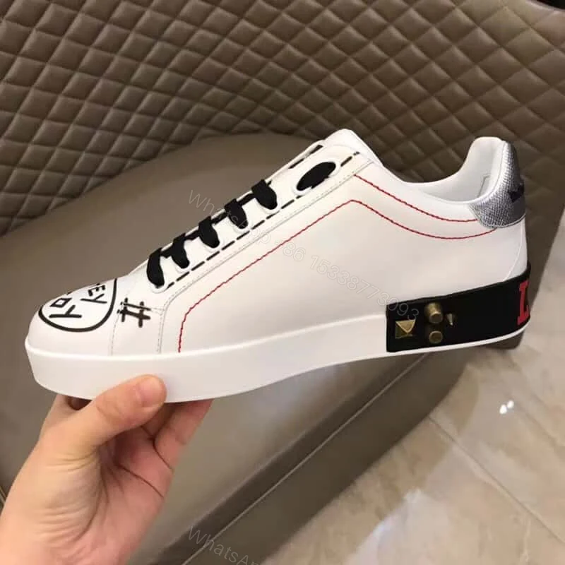 View 8 of DOLCE & GABBANA PORTOFINO SNEAKERS WITH APPLIQUS – DG019