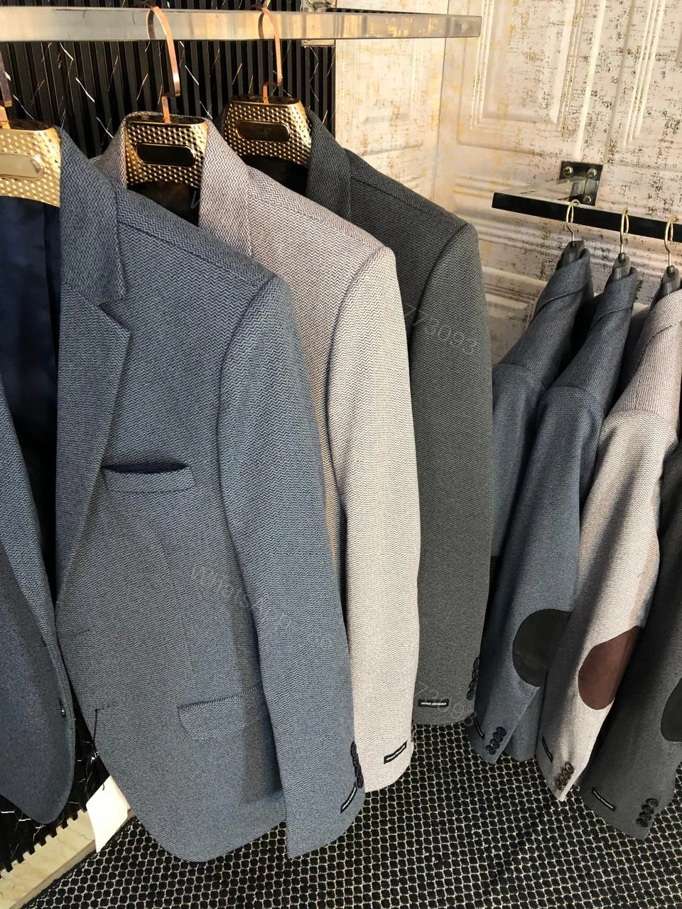 First Copy Armani Italian Tweed Wool Blazer for Men — view 1