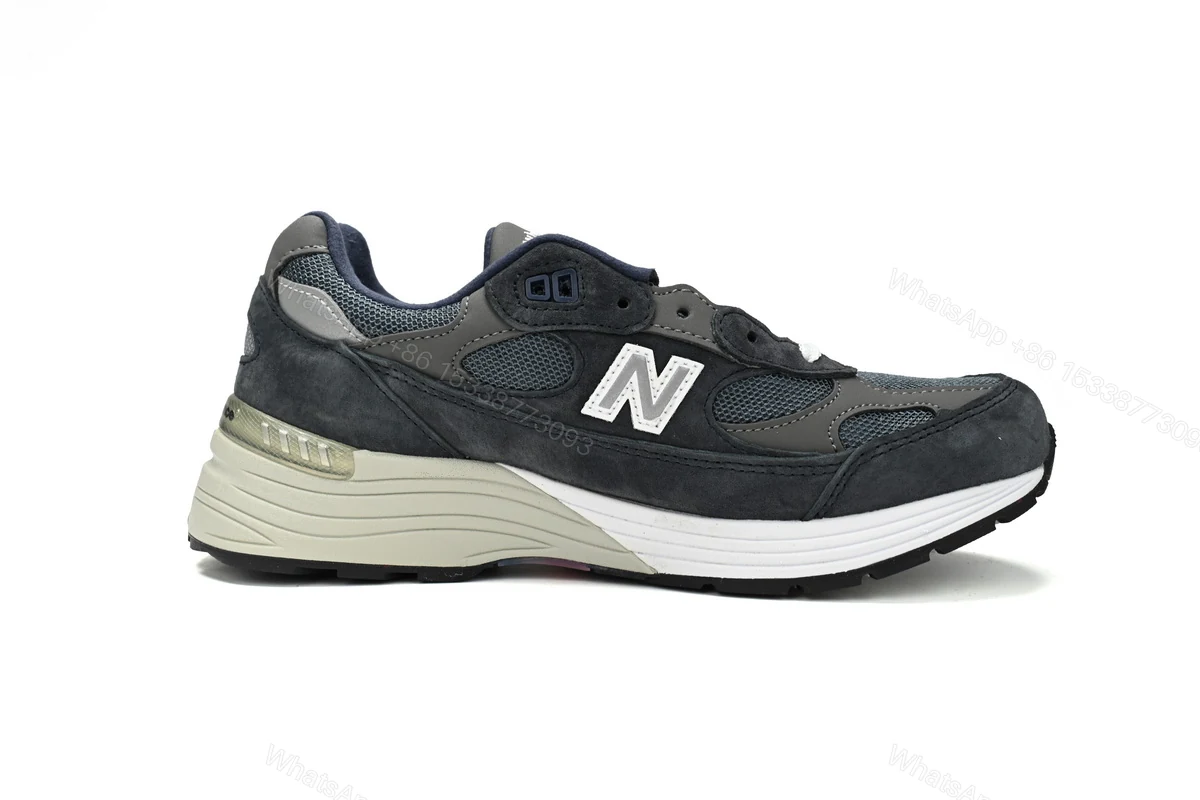 View 2 of New Balance 992 White, black, and gray M992GG