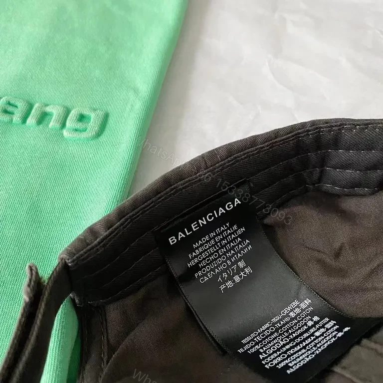 View 4 of Balenciaga Logo-Forward Cap: Luxe Cotton-Twill, Unisex