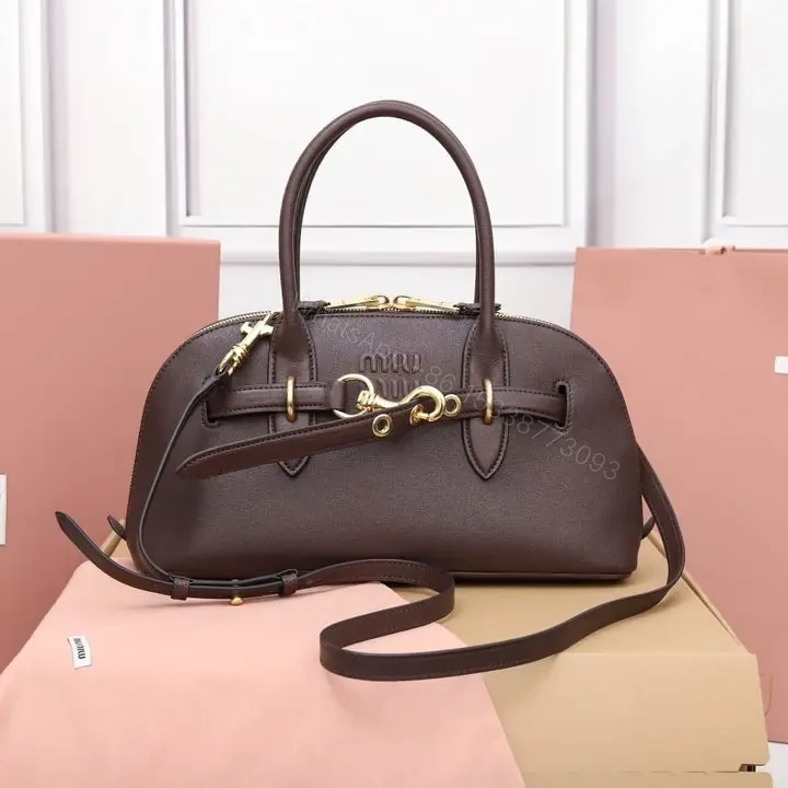高仿miumiu*Aventure系列5BB168手提包石楠木色免檢版 — view 1