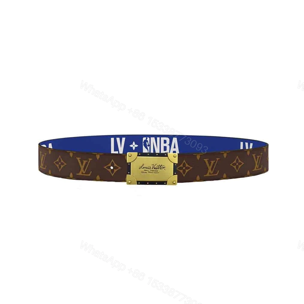 LOUIS VUITTON X NBA 3 STEPS 40MM REVERSIBLE MONOGRAM CANVAS BELT – B101 — view 1