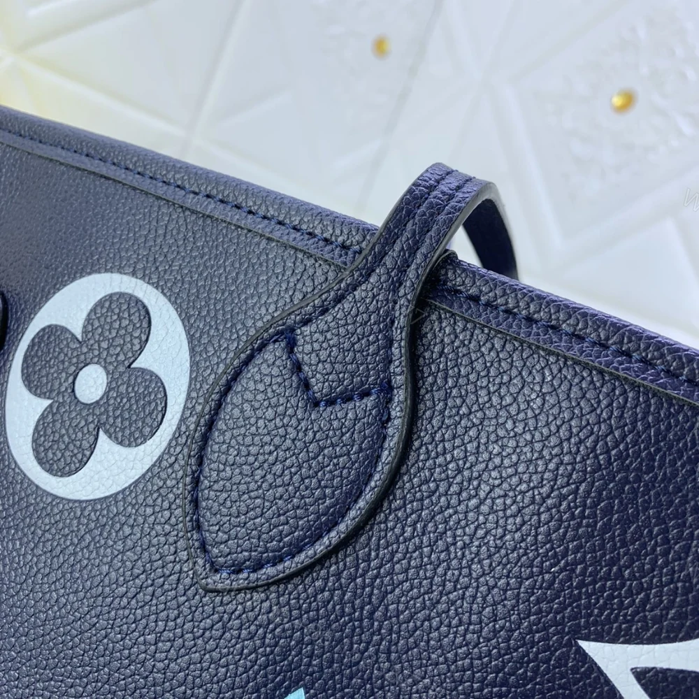 View 6 of Louis Vuitton Neverfull MM Blue 31Cm M46514