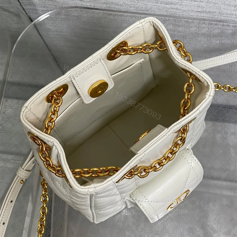 View 8 of Dior Small Dior Caro Multicarry Backpack with Chain(HIGH-END GRADE)