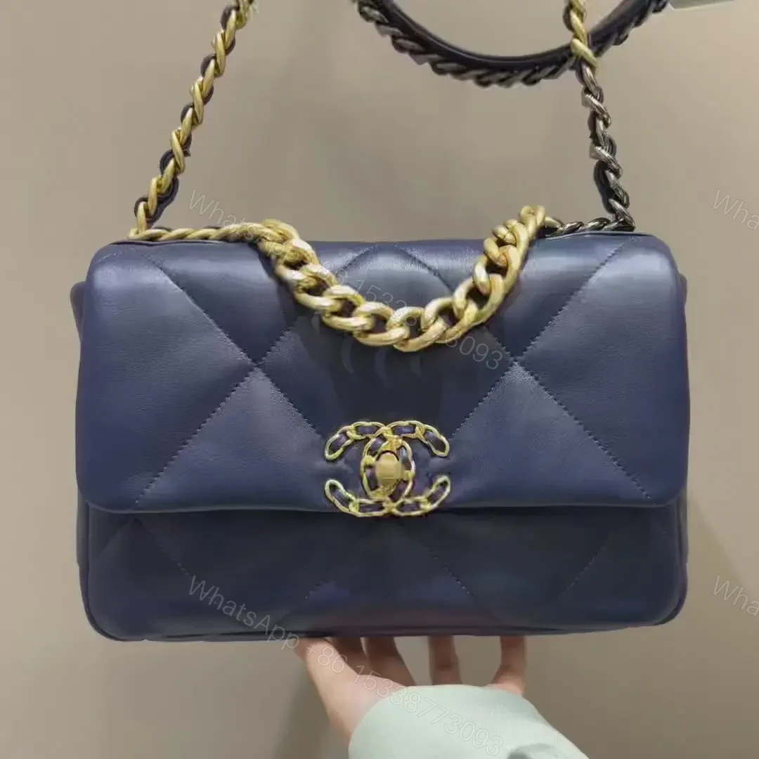 View 6 of CHANEL 19 Bag Small Navy Blue