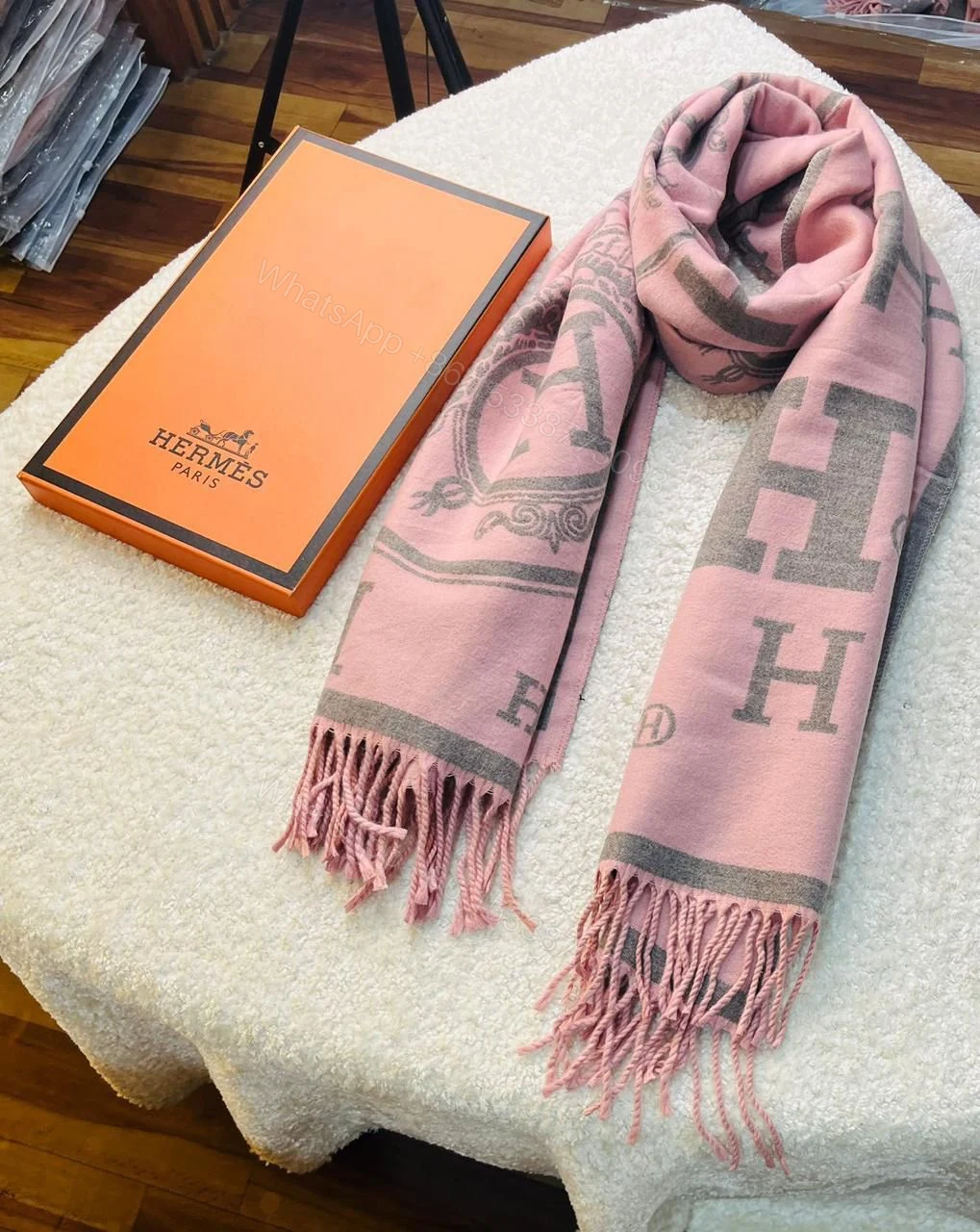 View 13 of First Copy Hermes Most Awaited Reversible Rabbit Fur Winter Stole