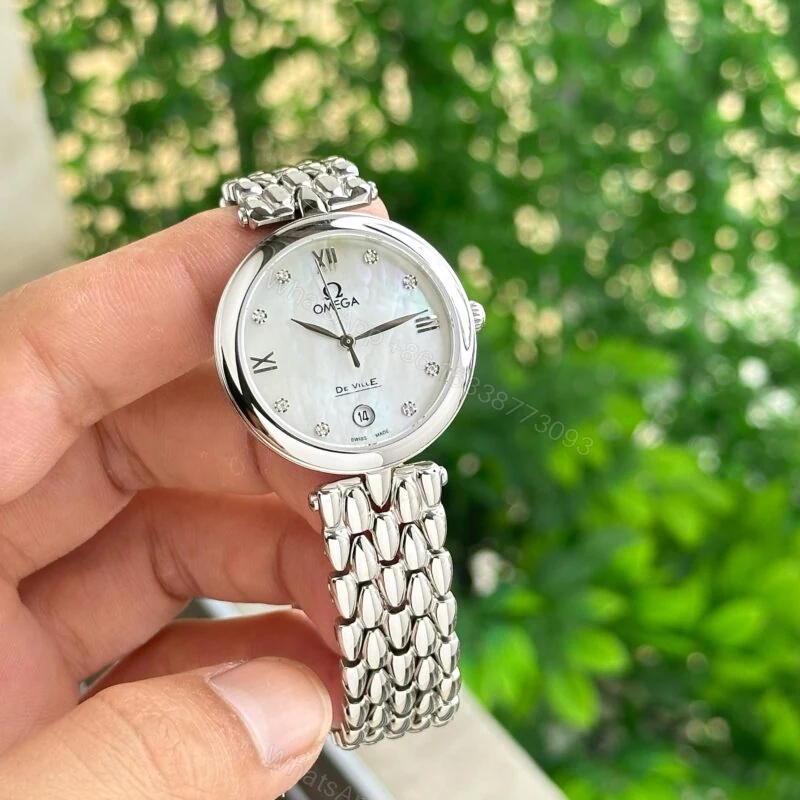 View 4 of Omega De Ville Prestige Dewdrop Mother of Pearl 34mm Quartz