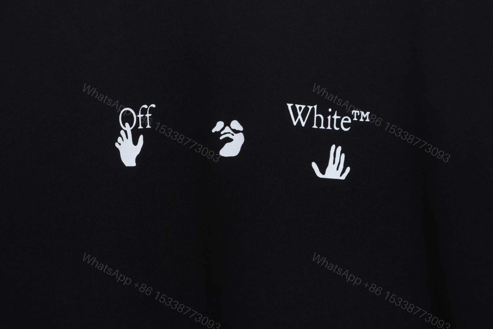 View 4 of Off-White Red Gray Dissolution Gradient T-Shirt