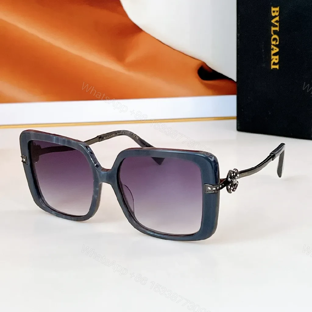 View 2 of Bold Black Enamel Oversized Sunglasses: Crystal Accents, Polarized Lens