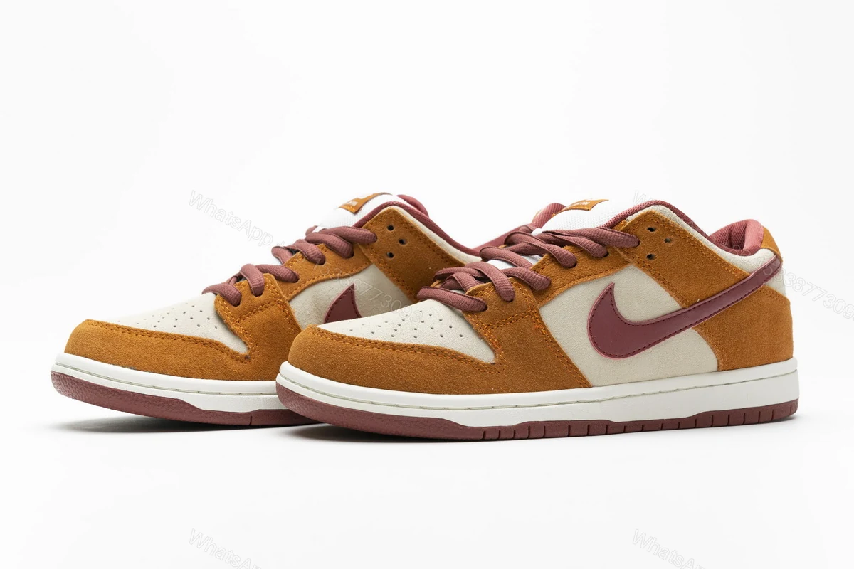 View 4 of Nike SB Dunk Low Pro Dark Russet Cedar BQ6817-202