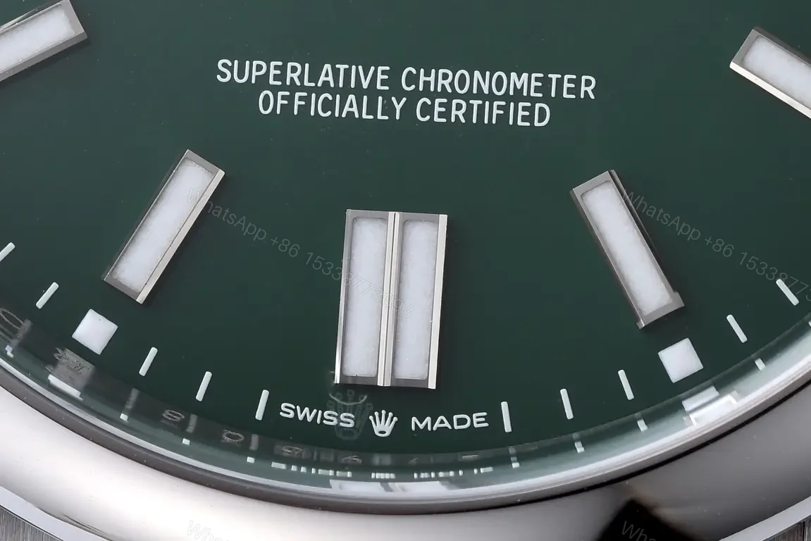 View 4 of Rolex Oyster Perpetual 41 Green Dial Clean Factory 124300-0005