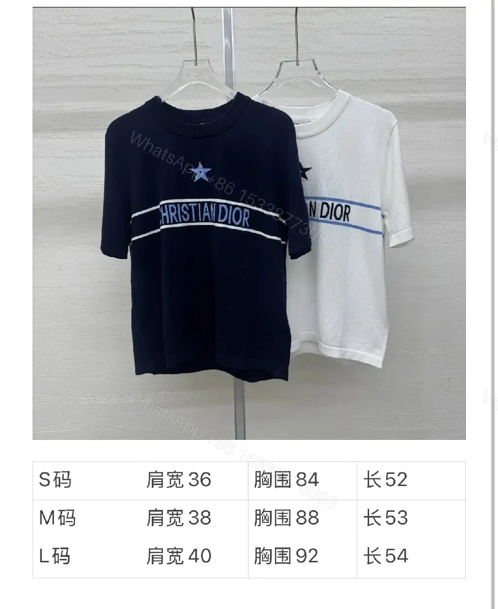 View 5 of White Cropped Crewneck Tee with Dior Graphic, Modern Luxe Comfort