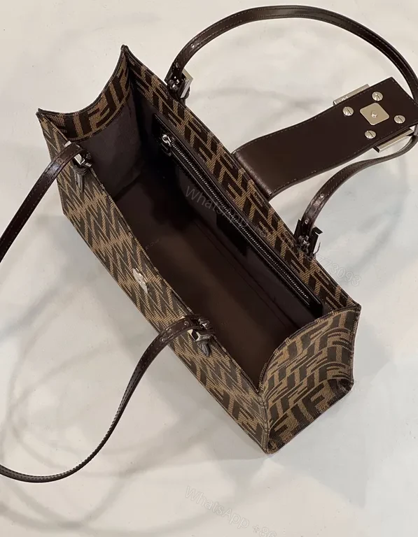 View 8 of Structured Monogram Handbag: Secure Flap, City-Chic Tote