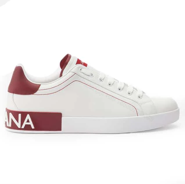 DOLCE & GABBANA CALFSKIN NAPPA PORTOFINO SNEAKERS – DG14 — view 1