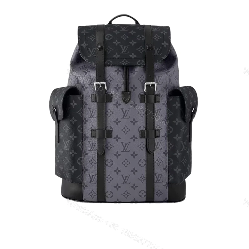 Louis Vuitton Christopher MM Monogram Eclipse Black And Grey 44Cm M45419 — view 1