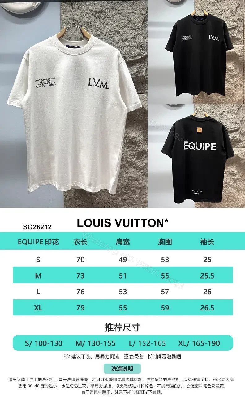 View 9 of Black Cotton Tee – Minimalist LV.M. Studio Detail, Unisex