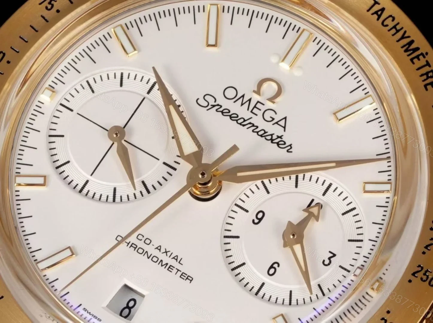 View 4 of Omega Speedmaster Broad Arrow Yellow Gold Enamel 3656.20.31