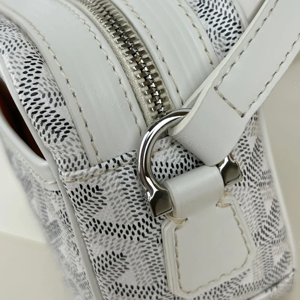 View 7 of 高仿Goyard*CAPVEP1相機郵差包白色小號免檢版