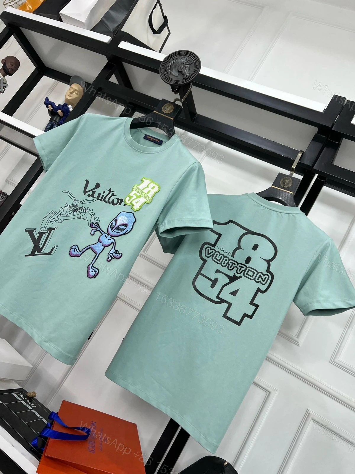 View 7 of First Copy Louis Vuitton Exclusive Cotton Lycra Round Neck T-Shirt