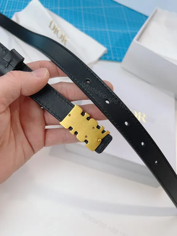 View 8 of Elegant Black Leather Belt with Gold Buckle â€” Minimalist Designer Flair