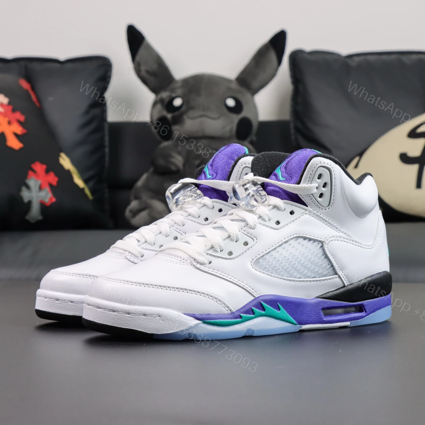 View 7 of Air Jordan 5 Retro Grape Reps