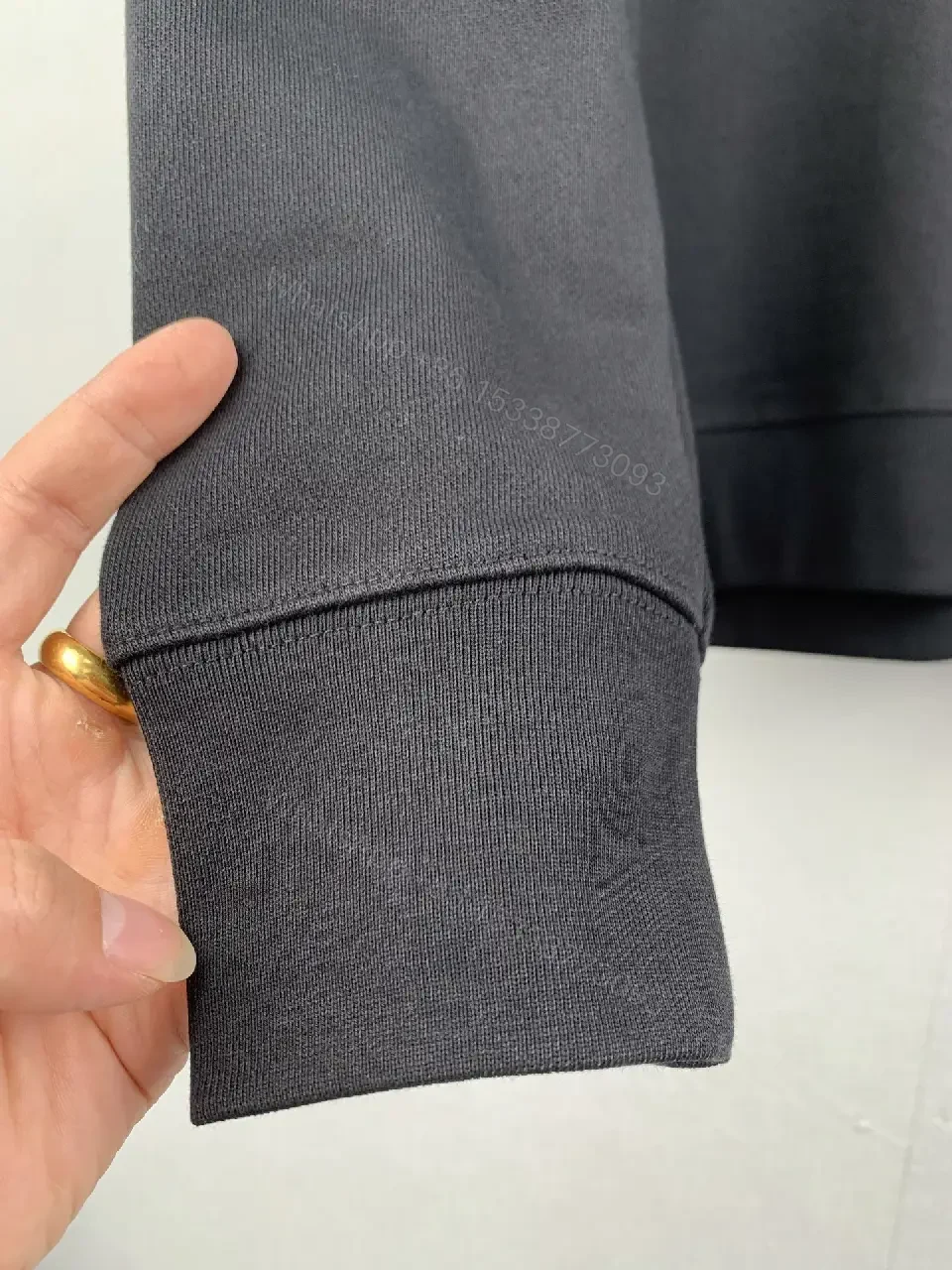 View 5 of Black Premium Minimalist Hoodie with Discrete Moncler Badge - Luxury Everyday Wear