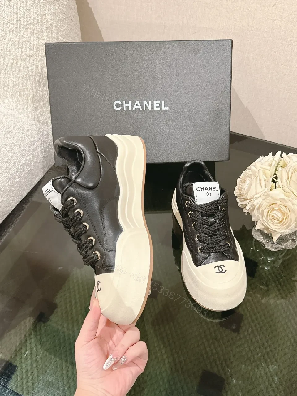 View 9 of Bold Texture Street-Ready Leather Sneaker, Platform Comfort