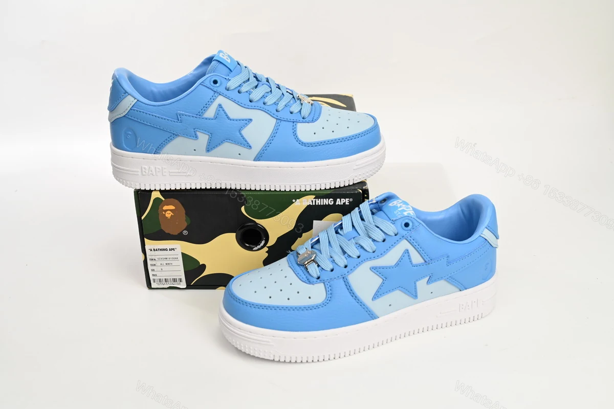 View 6 of A Bathing Ape Bape Sta Low All Sky Blue OZXSHM-191-006K