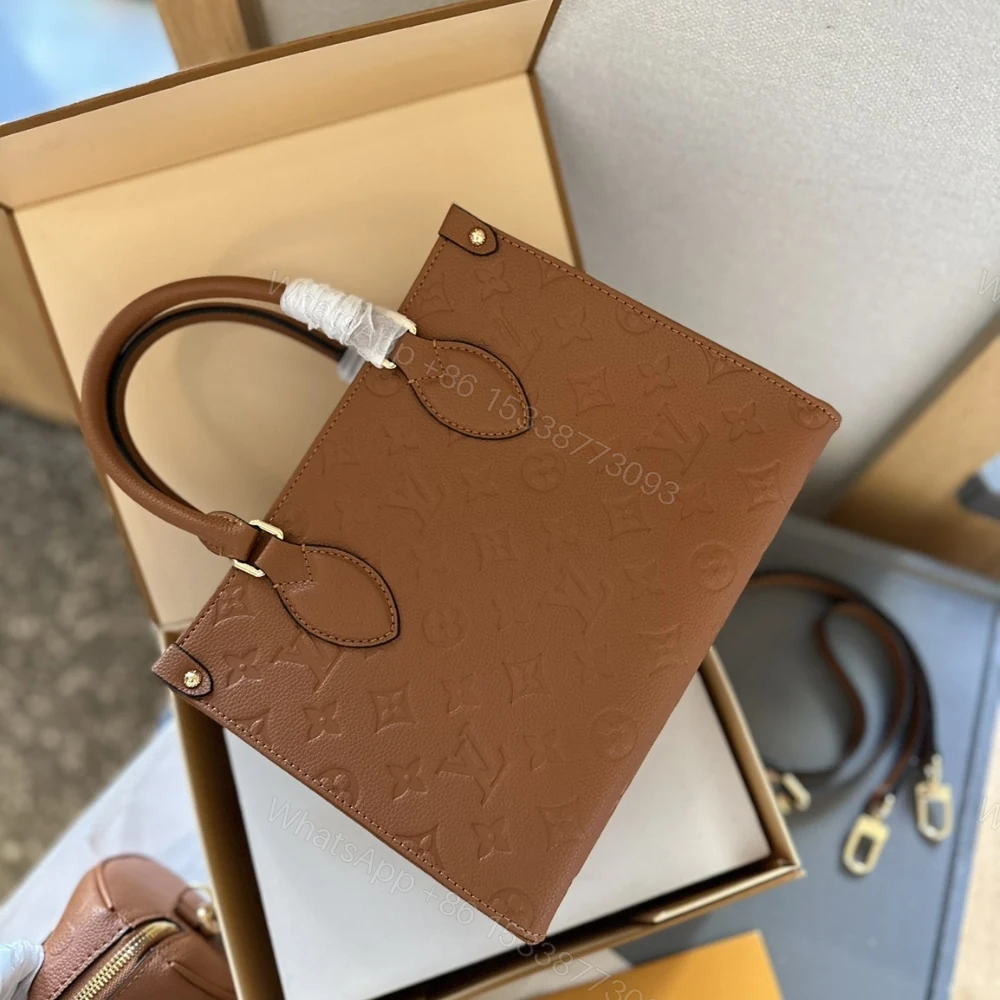 View 3 of Louis Vuitton Onthego MM Monogram Empreinte Cognac 35Cm M12775