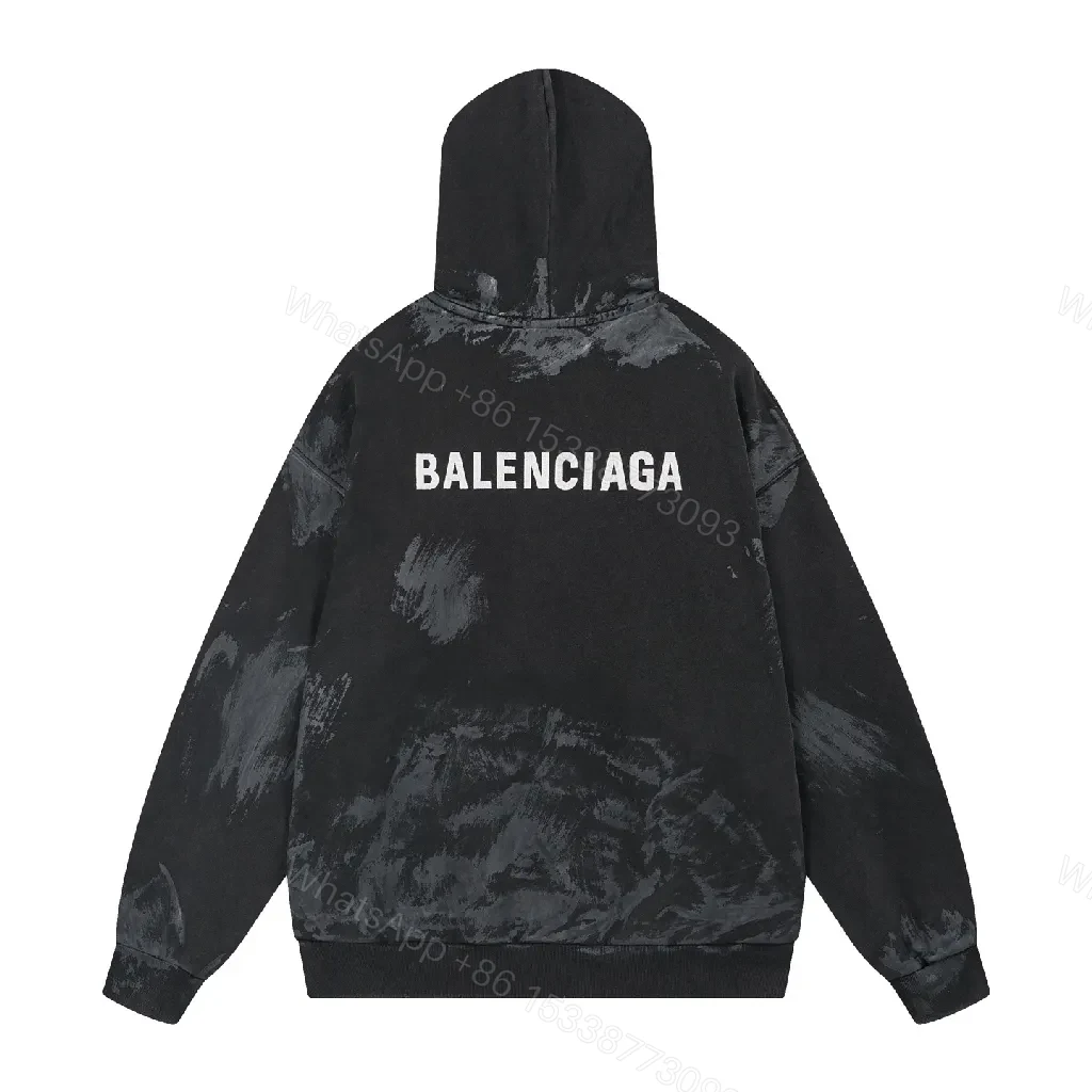 View 8 of Bold Tie-Dye Black Hoodie: Signature Details, Streetwear Essential