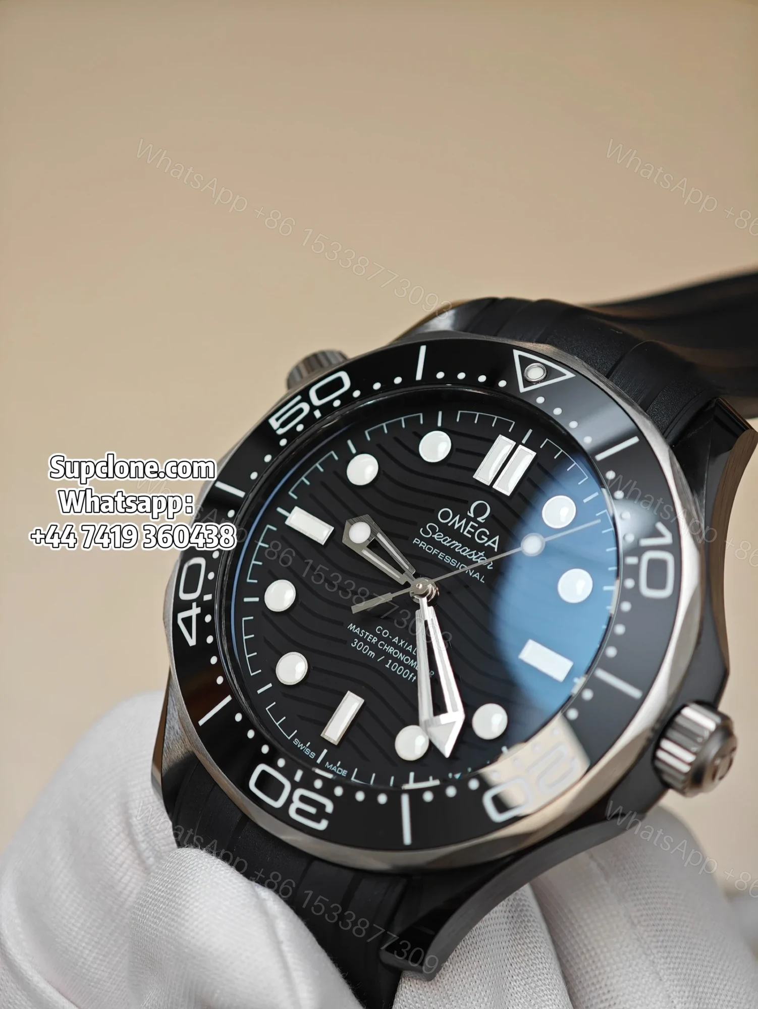 View 4 of Omega Super Clone Seamaster Diver 300M 43.5mm Titanium Ceramic