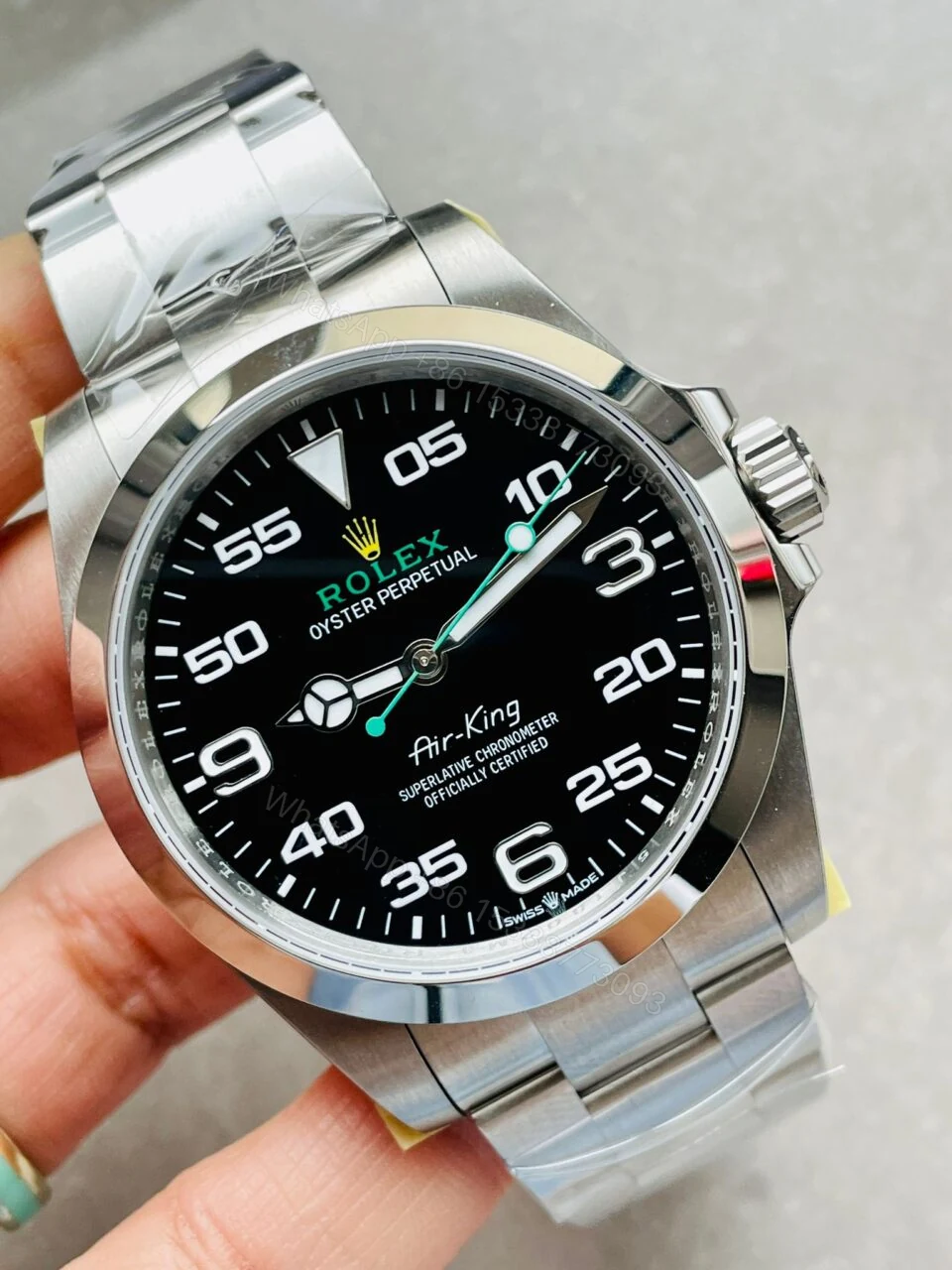 View 6 of JVSF Factory 1:1 Rolex Air-King 40mm 126900 904L SS Black Dial VR3230