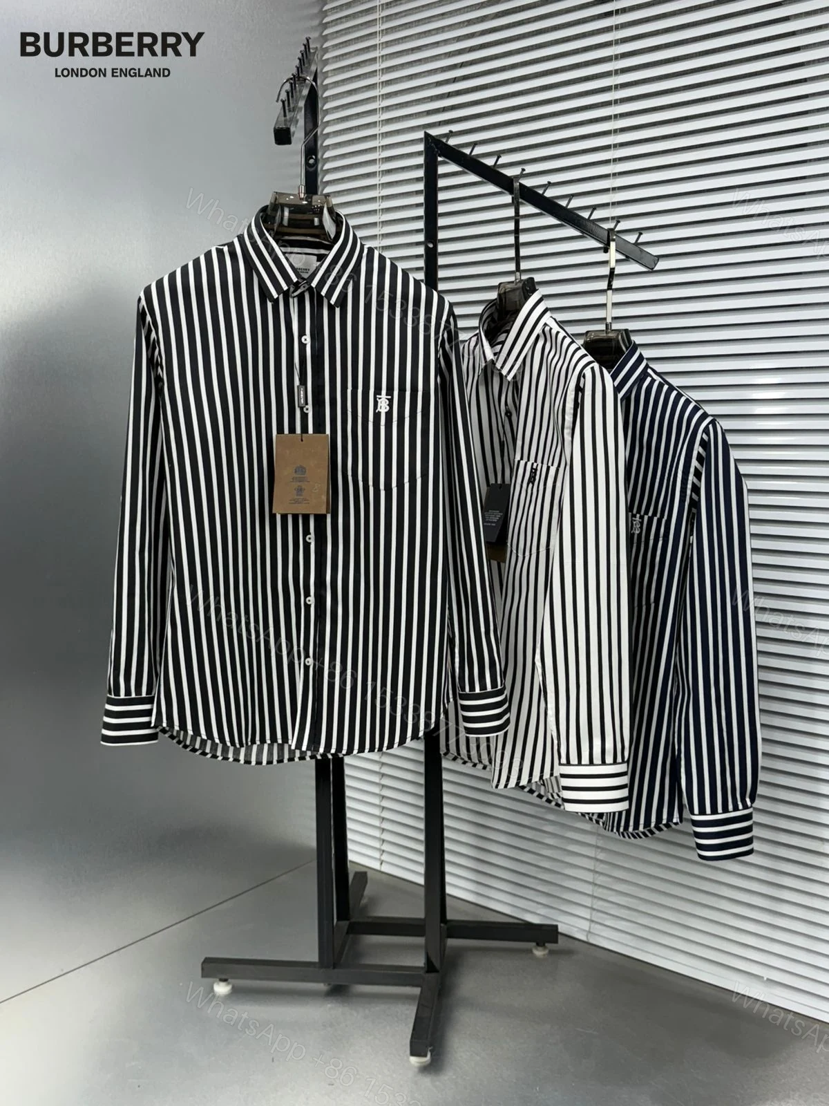 First Copy Burberry Premium Original Cotton Lycra Shirts for Men — view 1