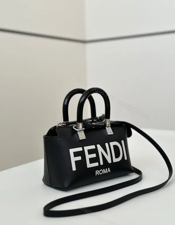 View 5 of Black Fendi Mini Bag: Structured, Luxury Everyday Crossbody