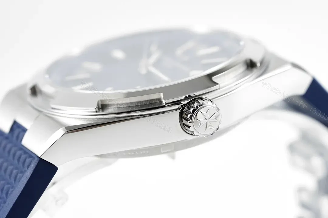 View 7 of 8F Factory Vacheron Constantin Overseas Blue Dial Stainless Steel Watch with Interchangeable Strap System