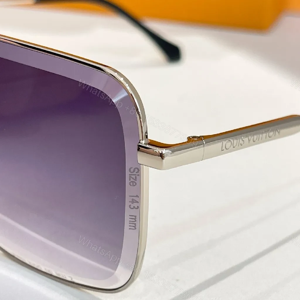 View 7 of Luxurious Monogram Shield Sunglasses: Premium Alloy, UV-Protection