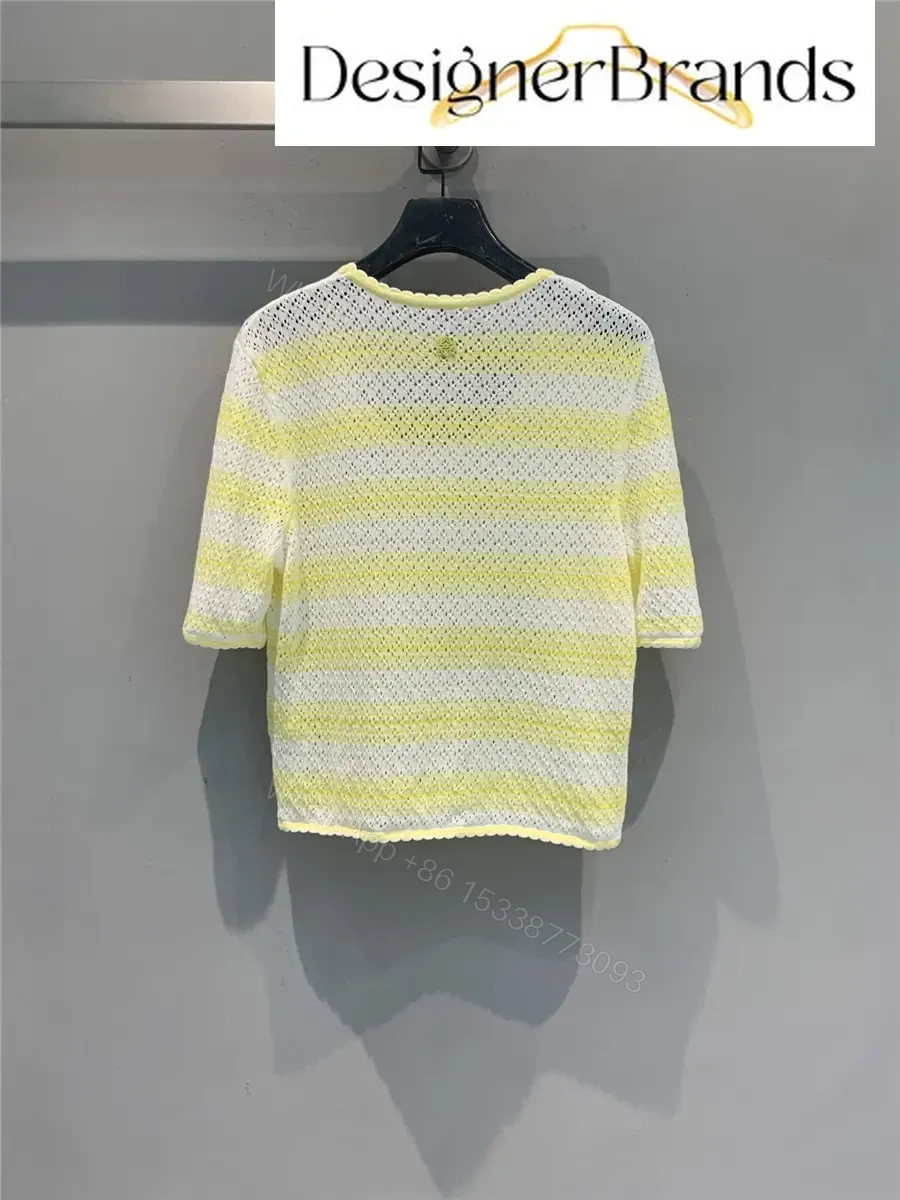 View 7 of LOEWE Paula Ibiza Cotton-Blend Short-Sleeve Knit Sweater
