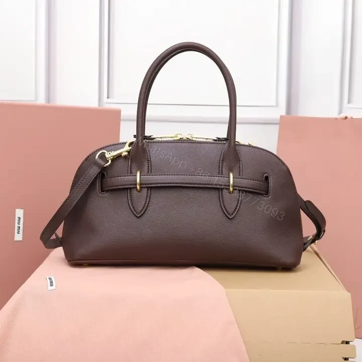 View 2 of 高仿miumiu*Aventure系列5BB168手提包石楠木色免檢版