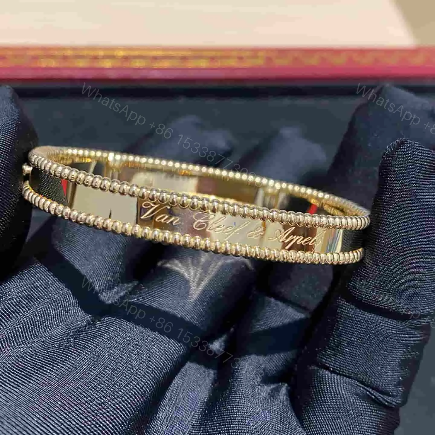 View 2 of VCA Perlee Signature Bracelet Yellow Gold VCARP3K600