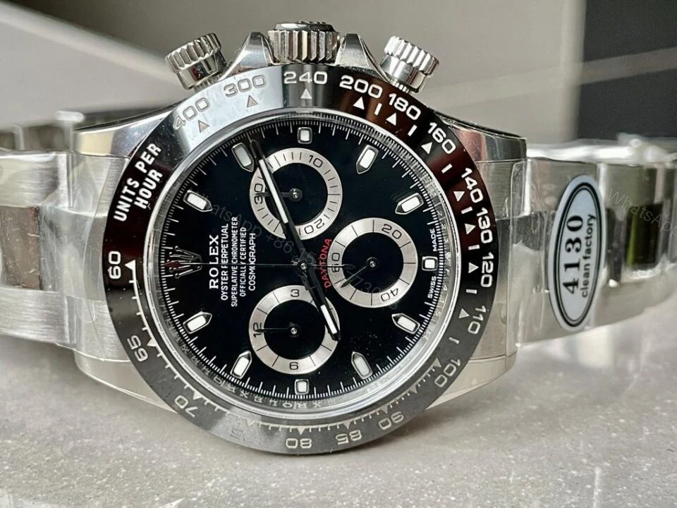 View 4 of CLEAN FACTORY 1:1 Rolex Daytona 116500 PANDA Best Edition CF 904L SS Case and BLACK Dial