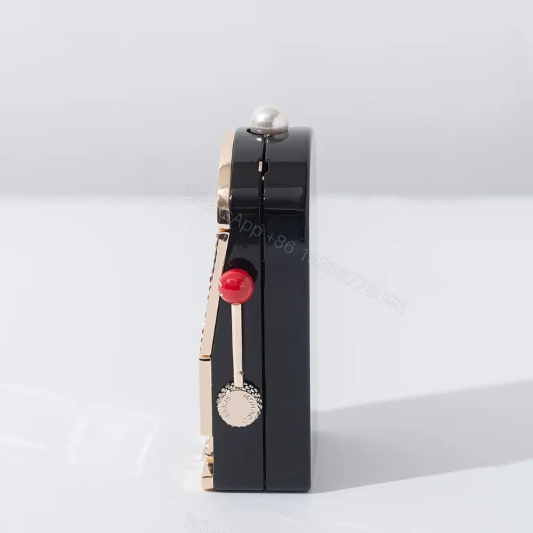View 2 of Chanel-Inspired Mini Slot Bag â€” Glam Playful Luxury Bag