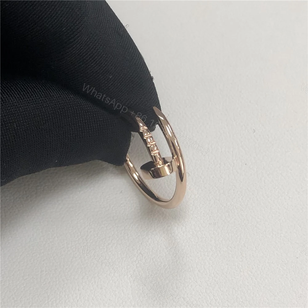 View 4 of Cartier 18K Rose Gold Juste Un Clou Ring Small Dupe