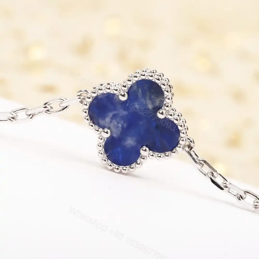 View 6 of 高仿首飾VanCleef&Arpels*RP7S400彼得石白金手鏈