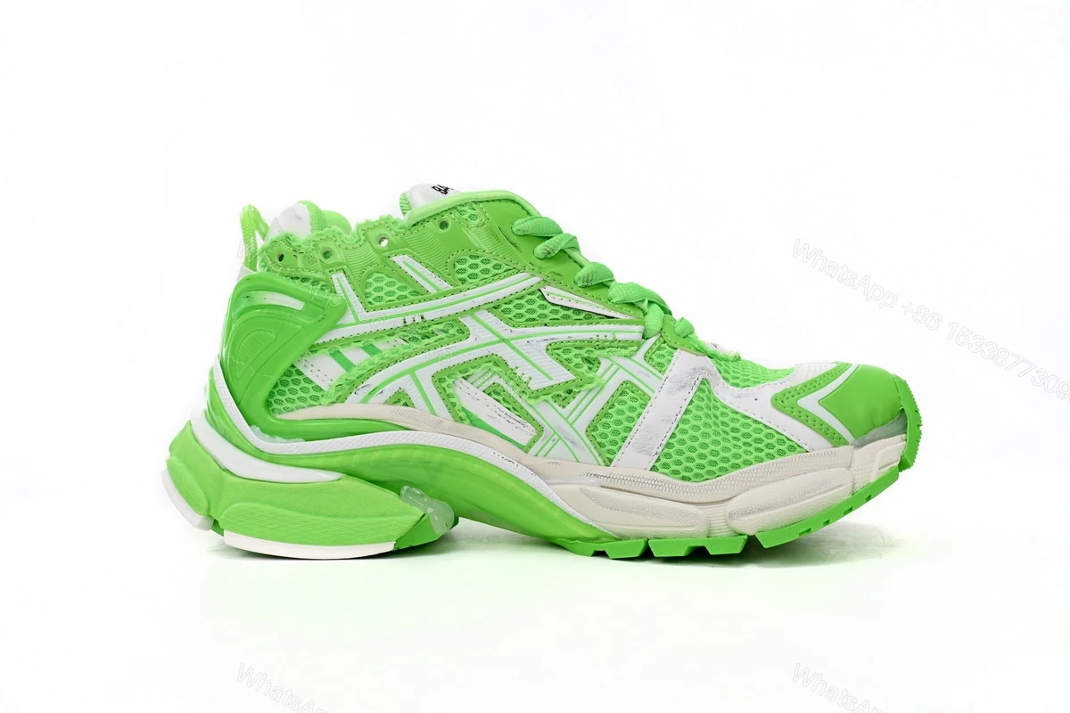 View 2 of Balenciaga Runner White Green 677402 W3RBM 3590