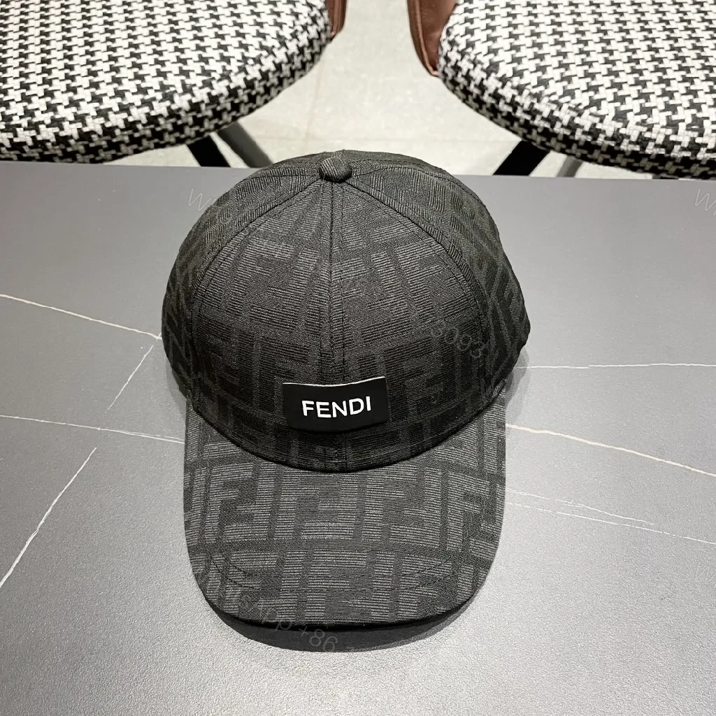 Monochrome Monogram Cap: Textured Luxe, Adjustable Front Cap — view 1