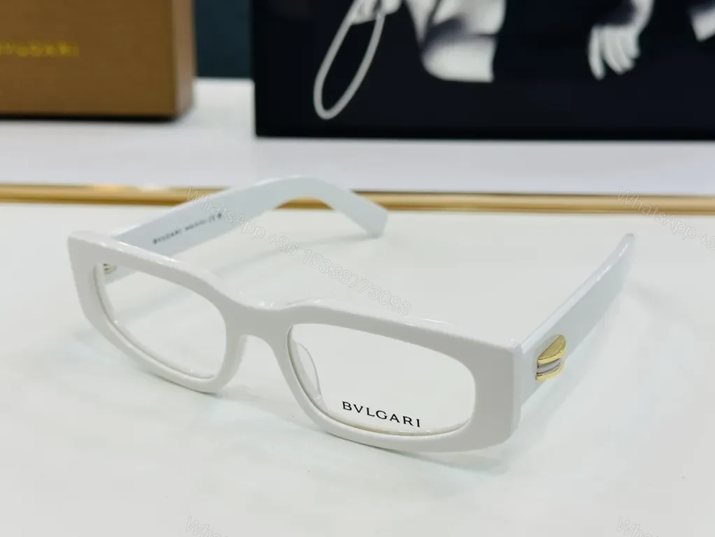 View 9 of Bold BVLGARI-Influenced Eyewear: Modern Rectangular Frames